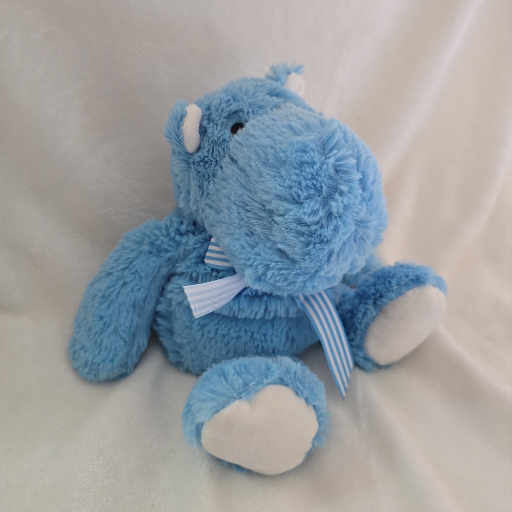 Blue Plush Hippo Stuffed Animal